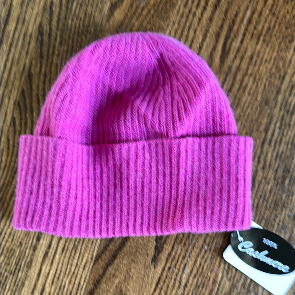 Pink Cashmere Beanie